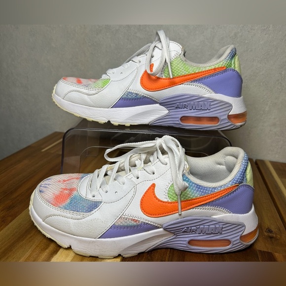 Nike Air Max Excee Bright Tie Dye Purple Orange White Lace Up Sneaker Size 9 - Picture 3 of 8